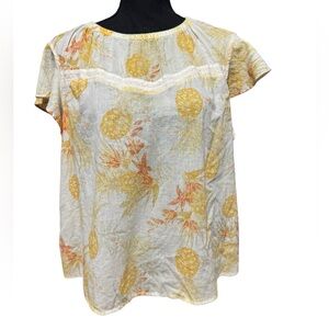 2x ANA Women’s Plus Pineapple Print Blouse Lightweight